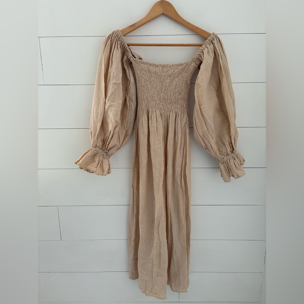Sleeper Atlanta Midi Linen Dress
